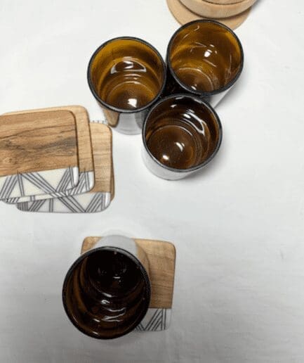 Brown Drinking Tumblers (set of 12)