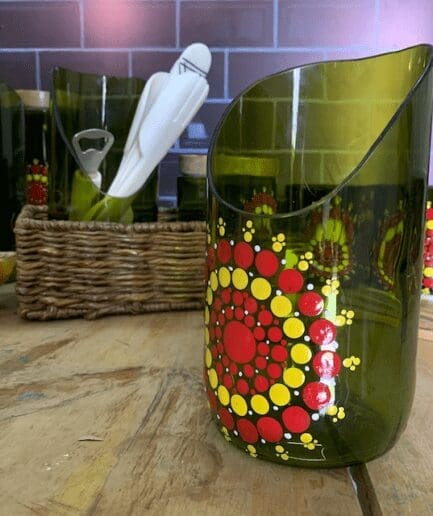 Red Yellow and white Napkin Holder