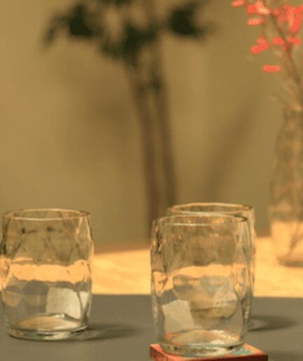 Clear Butlers Triple Sec tumblers
