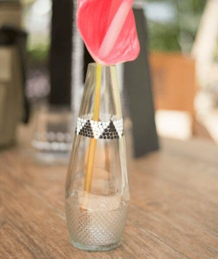 Clear Nederburg Glass Flower Vase