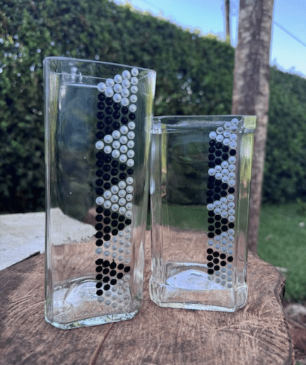 Johnny walker + Jack Daniels holder/vase set